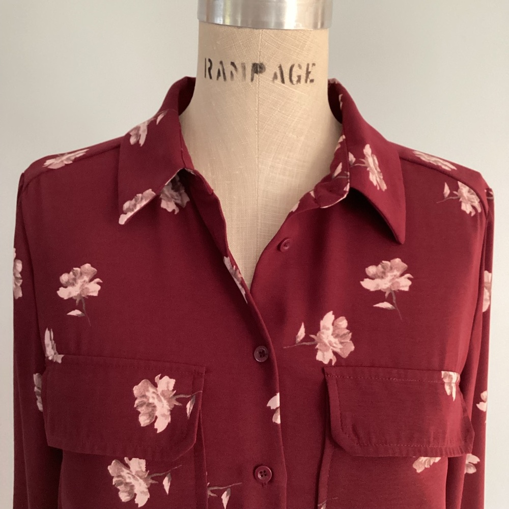 Elodie Floral Button Up Shirt Size Xsmall